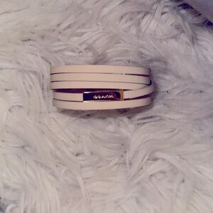 Coach multi-strand leather bracelet